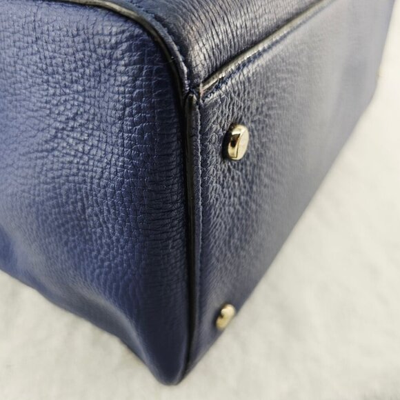 KATE SPADE Jasper Clarke Street Ocean Blue Pebble Leather Top Handle Shoulder Ba - Picture 9 of 16